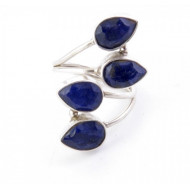 Sapphire -  silver ring